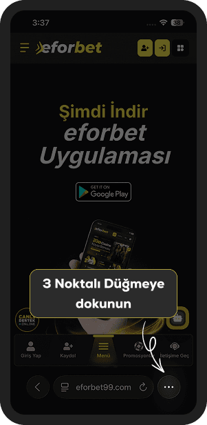 3 Noktalı Düğmeye dokunun